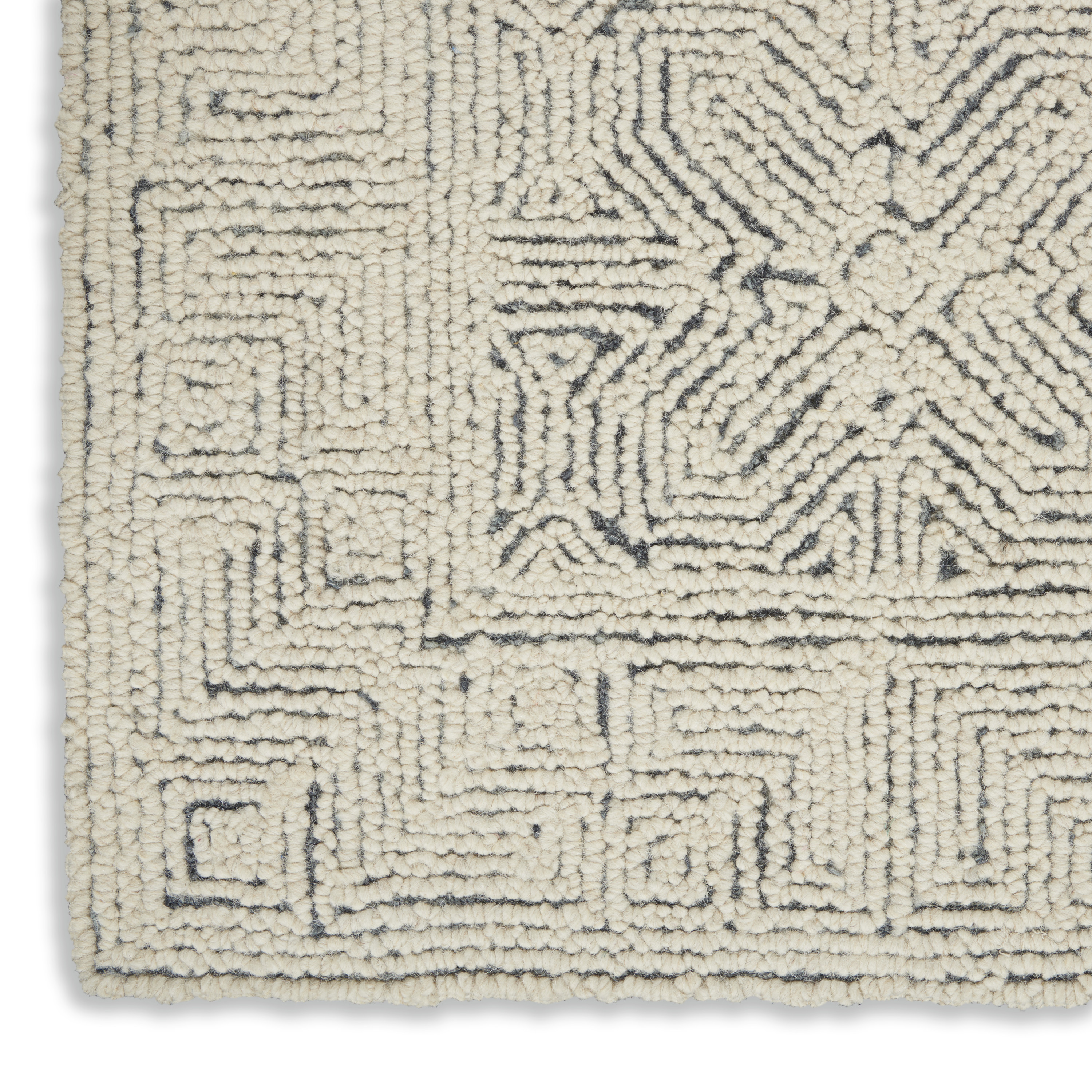 Nourison Colorado 3'9" x 5'9" Ivory Navy Modern Indoor Rug