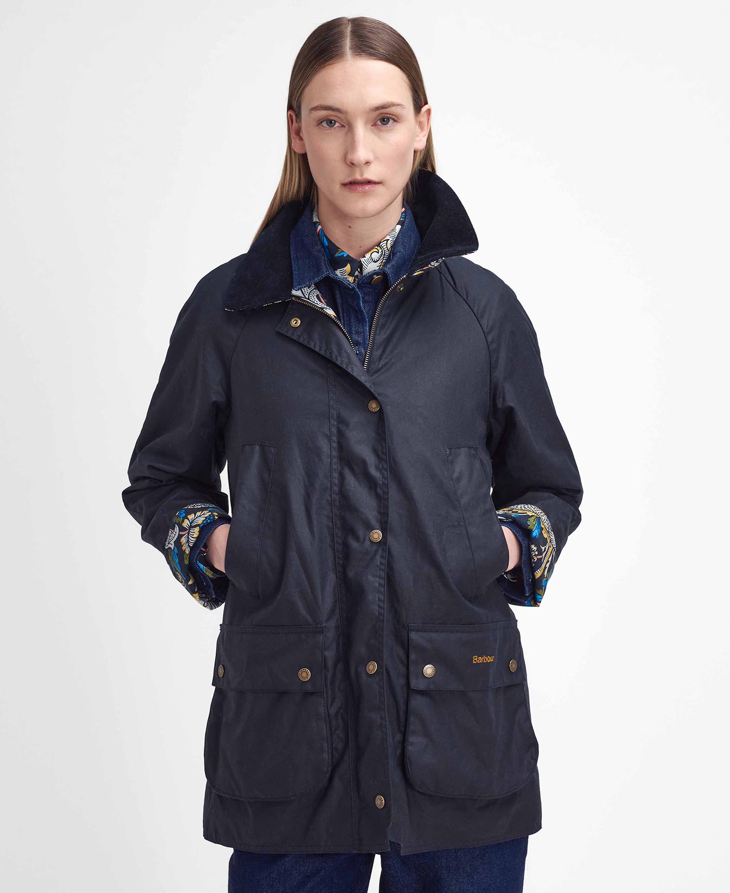 Barbour x William Morris Gallery Shelton Waxed Jacket image number 0