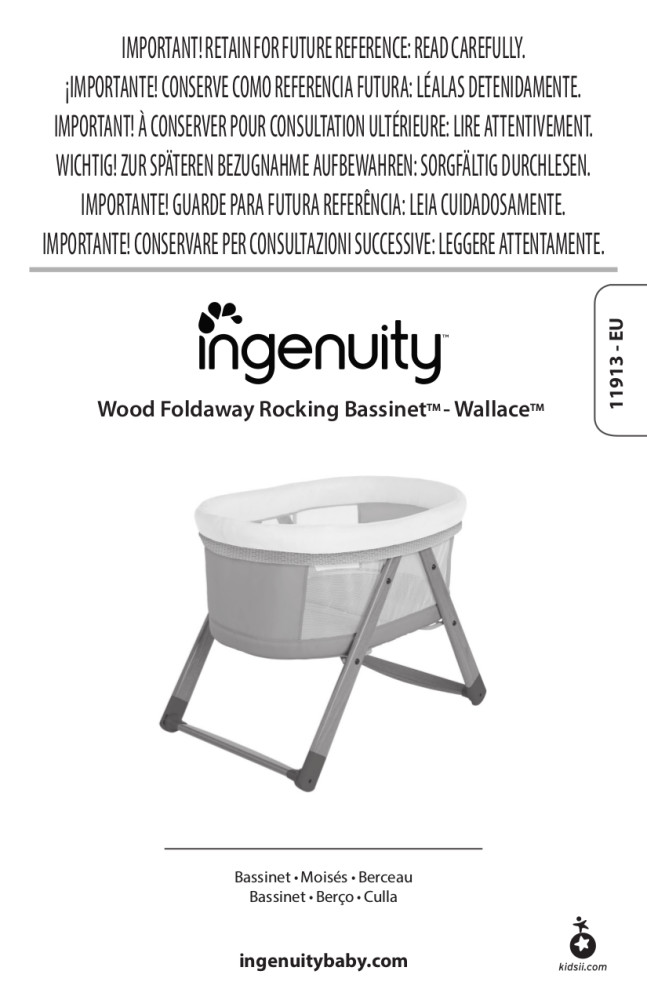 Ingenuity Wood FoldAway Rocking Classic Wallace Walmart