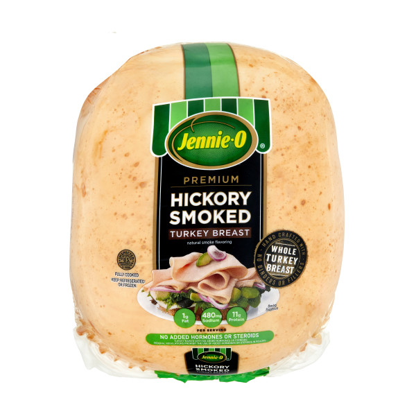 JENNIE-O(r) Premium Hickory Smoked Turkey Breast, 2pc . C1CB - Front Center Inner Pack (Hi Res)