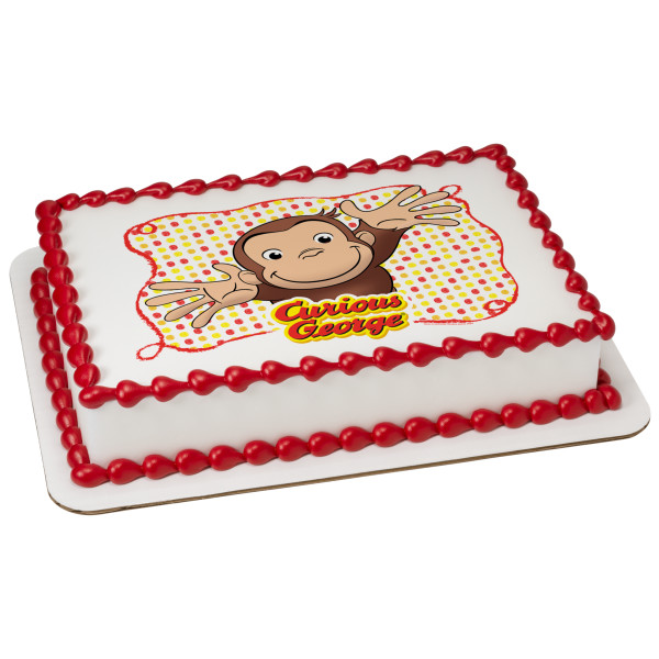 Curious George® Let's Celebrate PhotoCake® Edible Image®