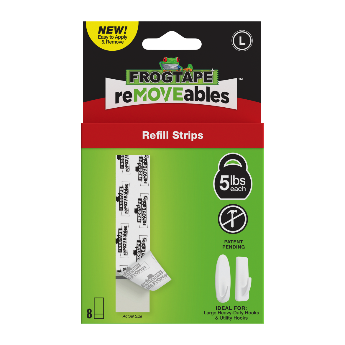 FrogTape reMOVEables™ Large Refill Strips Primary Product Image