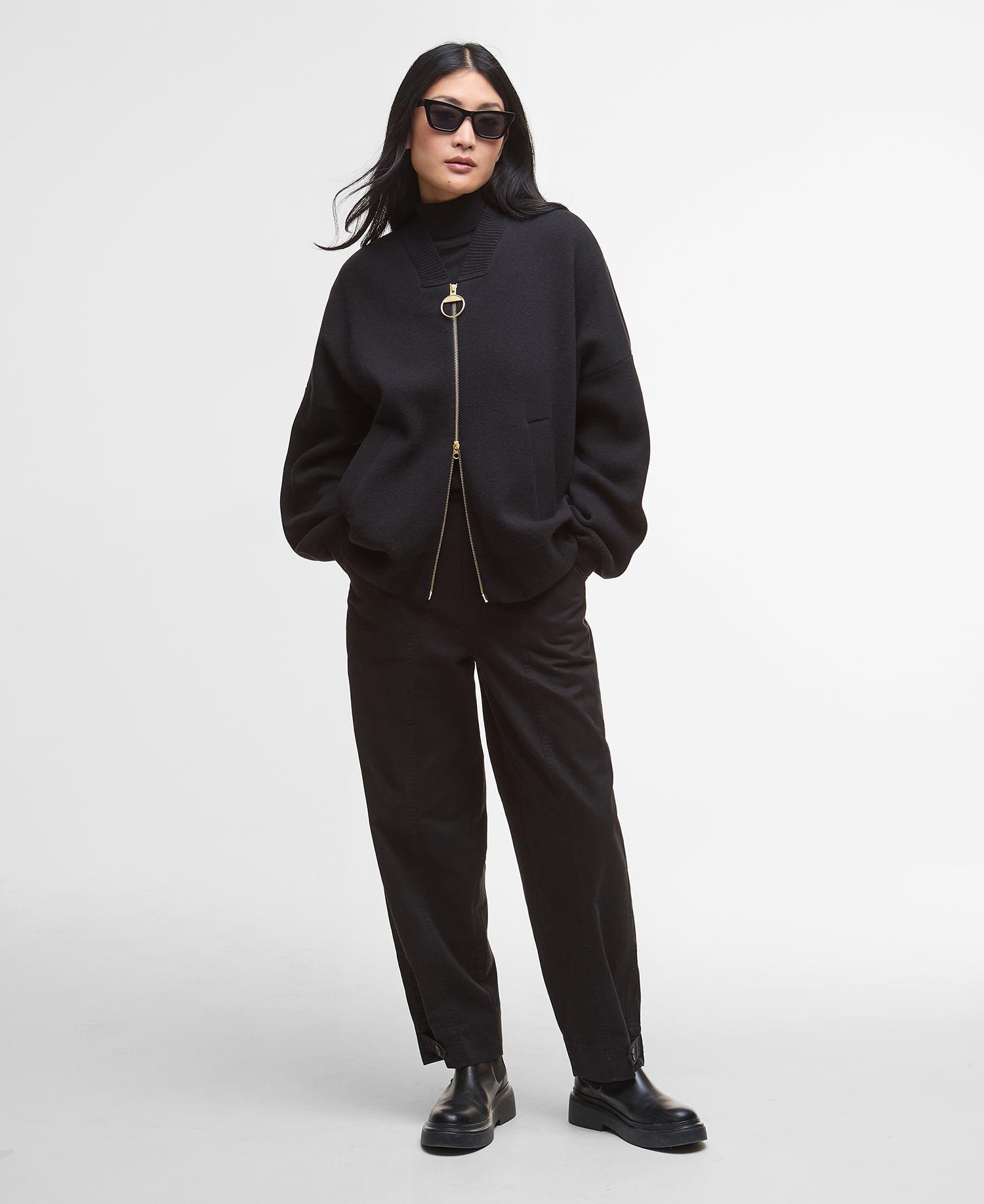Milda Knitted Bomber Jacket image number 1