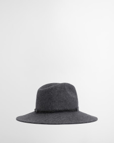 Tack Fedora Charcoal Grey
