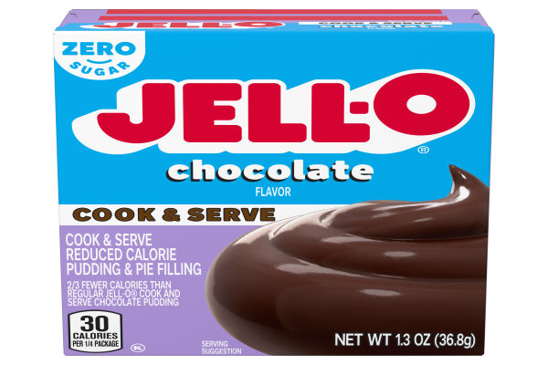 Jell O Zero Sugar Chocolate Flavor Cook And Serve Pudding And Pie Filling 1 3 Oz Box My Food And