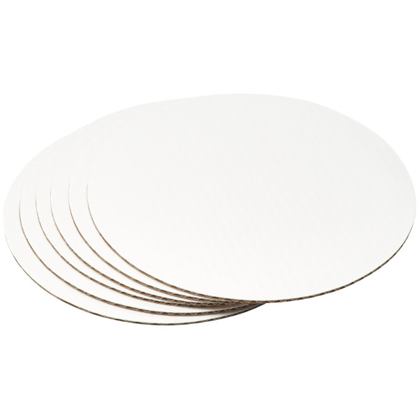 10" Round Waxed Corrugated Cake Board