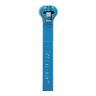 Ty-Rap&reg; Cable Tie, Nylon/Polyamide 6.6, 18 lb. Strength, 0.08 to 0.63 in. Dia., Blue, 3.62 L x 0.09 in. W