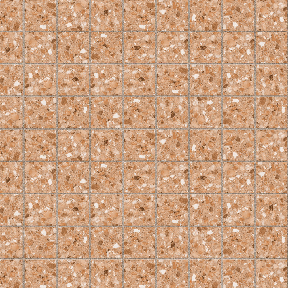 Riviera Taco Rojizo 1-5/8 in. x 1-5/8 in. Porcelain Floor and Wall Tile