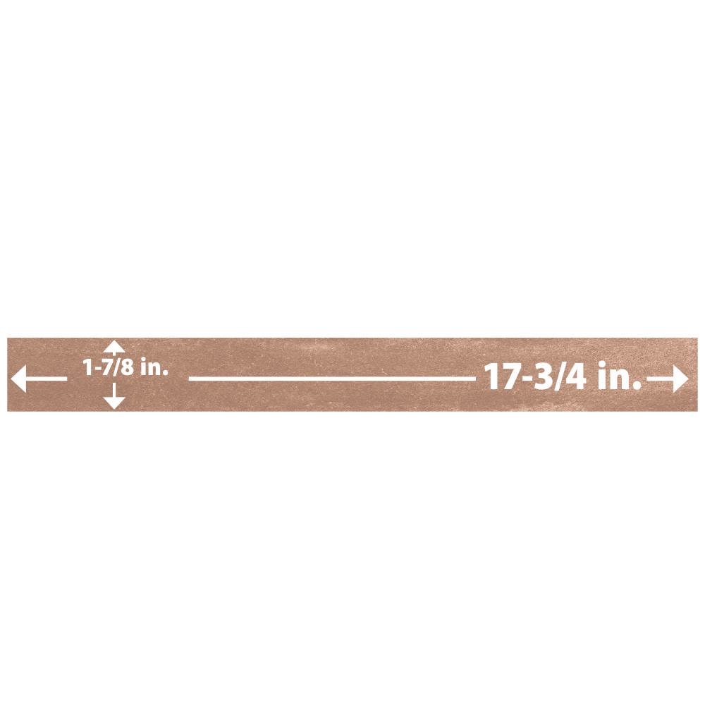 Tucson Cotto 1-7/8 in. x 17-3/4 in. Porcelain Floor and Wall Tile