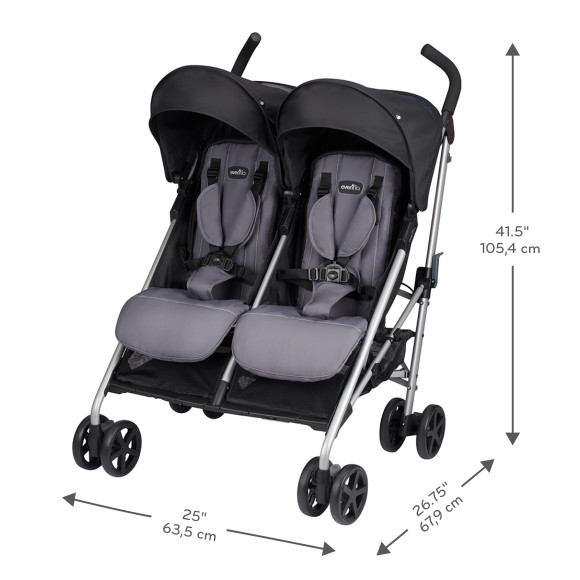 Minno Twin Double Stroller Specifications