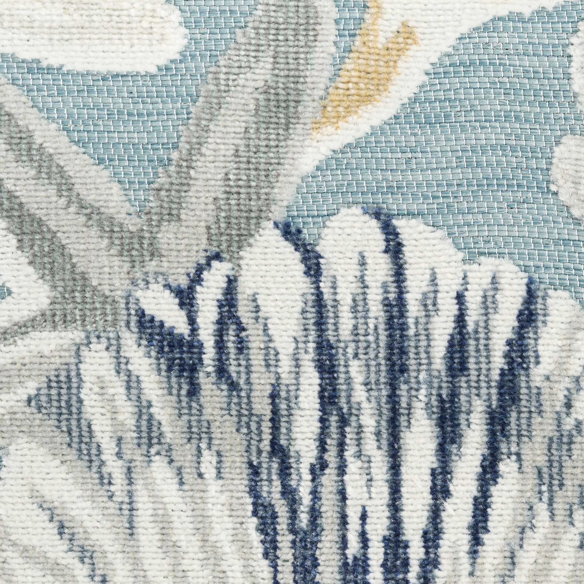 Nourison Suncoast 4' x 6' Teal Multicolor Coastal, Nautical & Beach Rug