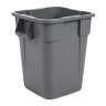 Rubbermaid Commercial, BRUTE®, 40 gal, Resin, Gray, Square, Receptacle