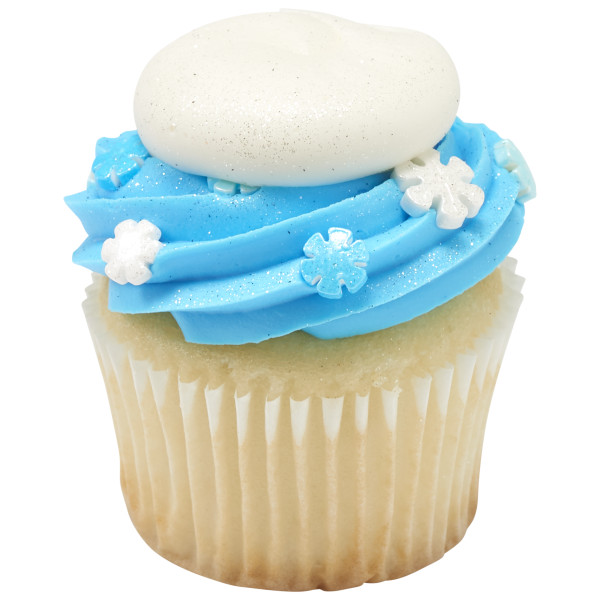 Snowflakes Shapes - Red 3 Free Sugar Candy Decorations