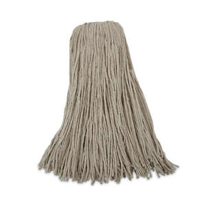 Boardwalk, Cotton Cut-End Wet Mop Head with 1" Headband, 32 oz, White