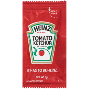 HEINZ Single Serve Ketchup Packet, 9 gr. (Pack of 1000) image