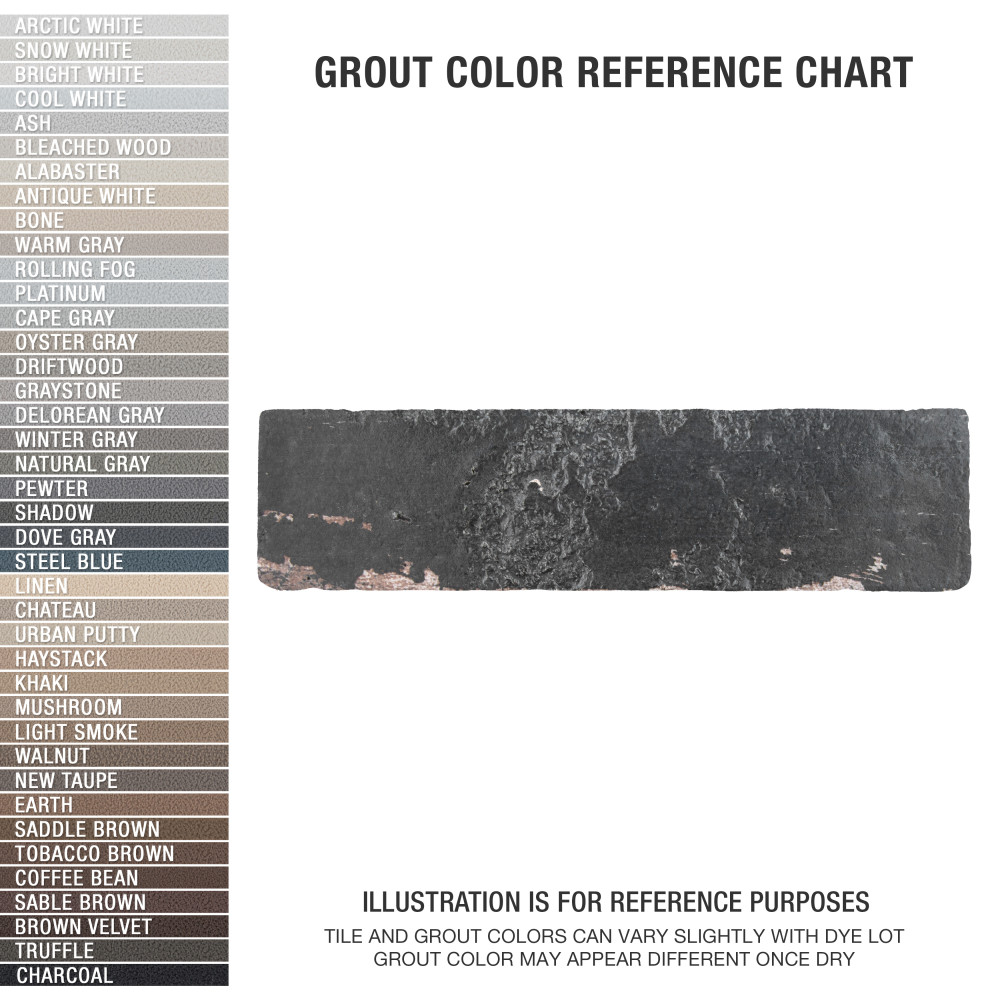 Sequoia Nero 2-1/2 in. x 9-7/8 in. Ceramic Wall Tile