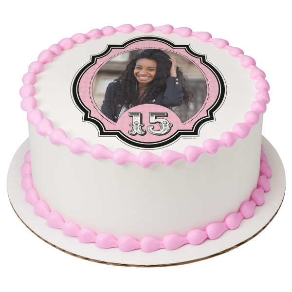 Fashionable 15 PhotoCake® Edible Image® Frame