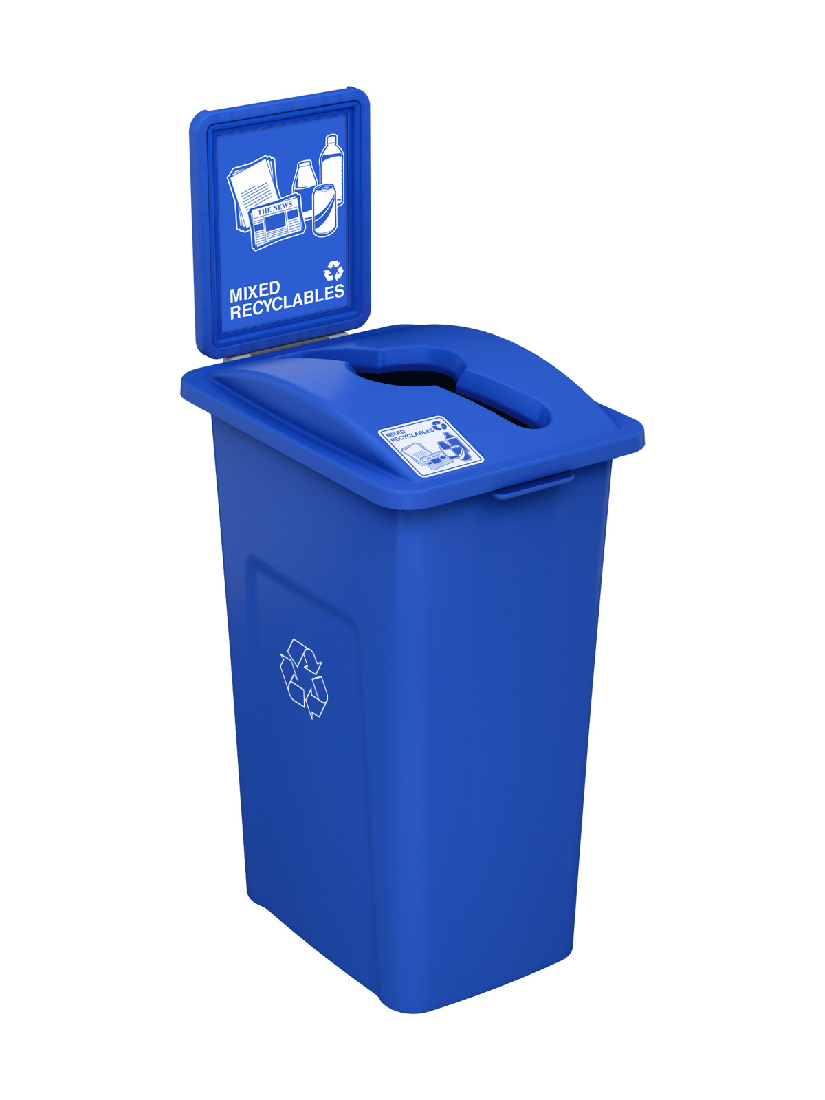 WASTE WATCHER – Single – Kit – Xl – Mixed Recyclables – Mixed – Blue