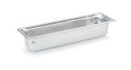 Half-long-size 4-inch-deep Super Pan 3® stainless steel steam table pan