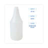 Boardwalk, Embossed Spray Bottle, 24 oz, HDPE, Clear
