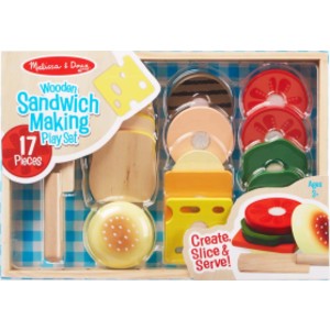 Sandwich-Making Wooden Play Food Set