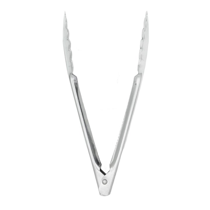 7-inch economy stainless steel utility tongs