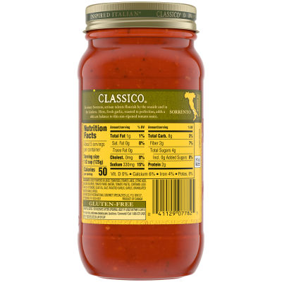 Classico Roasted Garlic Pasta Sauce, 24 oz Jar