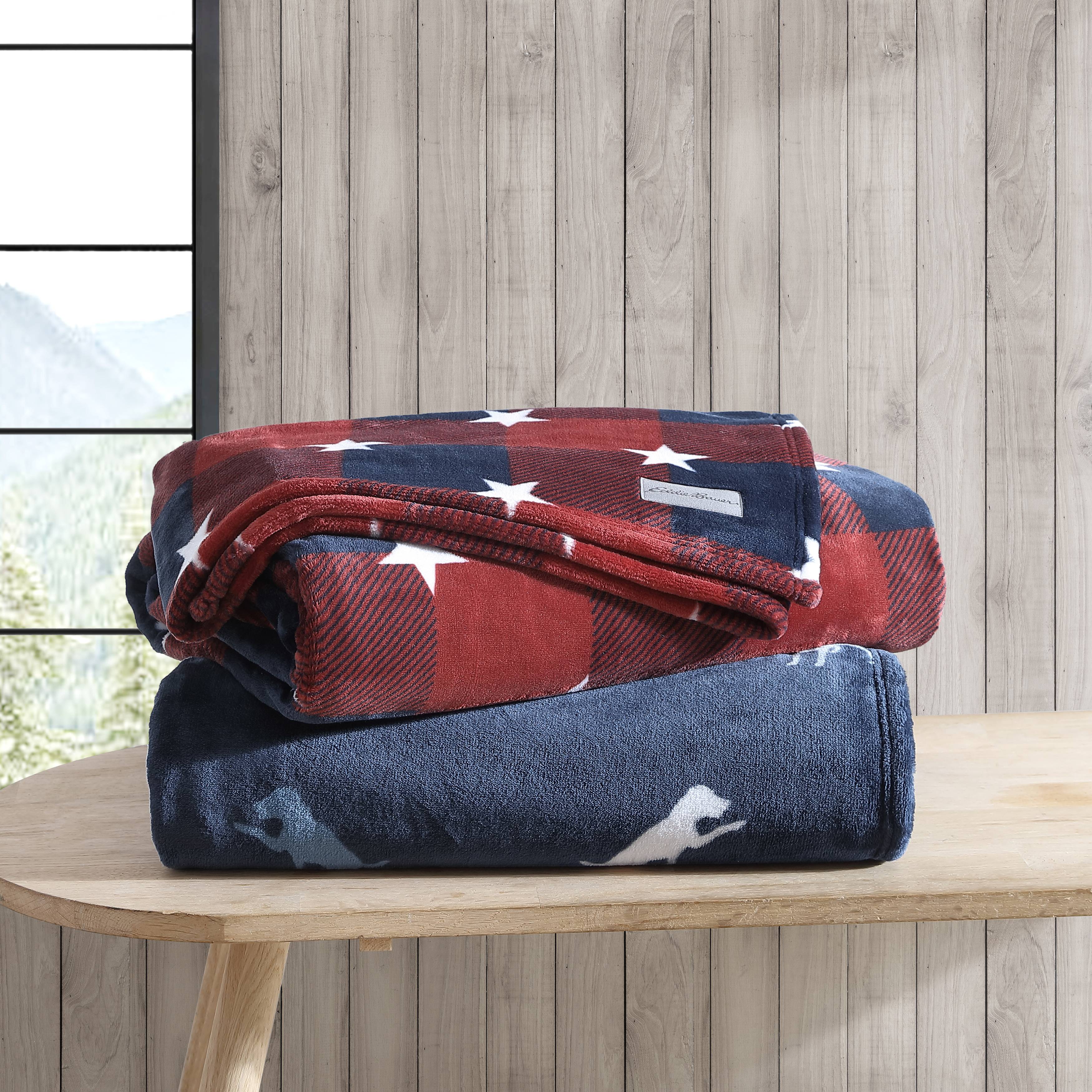 Eddie Bauer Plush-Fleece Throw Blanket