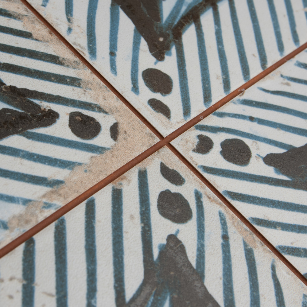 Kings Root Pinnate 17-5/8 in. x 17-5/8 in. Ceramic Floor and Wall Tile