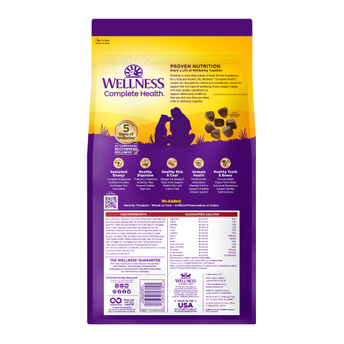 Wellness Complete Health Grained Beef & Barley back packaging