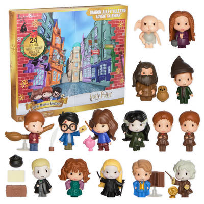 Wizarding World Harry Potter, Micro Magical Moments Diagon Alley Yuletide Advent Calendar 2025, 24 Surprise Toys, Countdown Calendar for Ages 6 and up