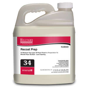 Hillyard, Arsenal® Recoat Prep, Floor Cleaner, Arsenal® One Dispenser 2.5 Liter Bottle
