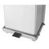 Rubbermaid Commercial, Defenders, Step-On, 6.5 gal, Metal, Stainless Steel, Square, Receptacle