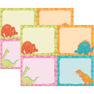 Dino Quest Name Tags, 80 Count, 2-Pack