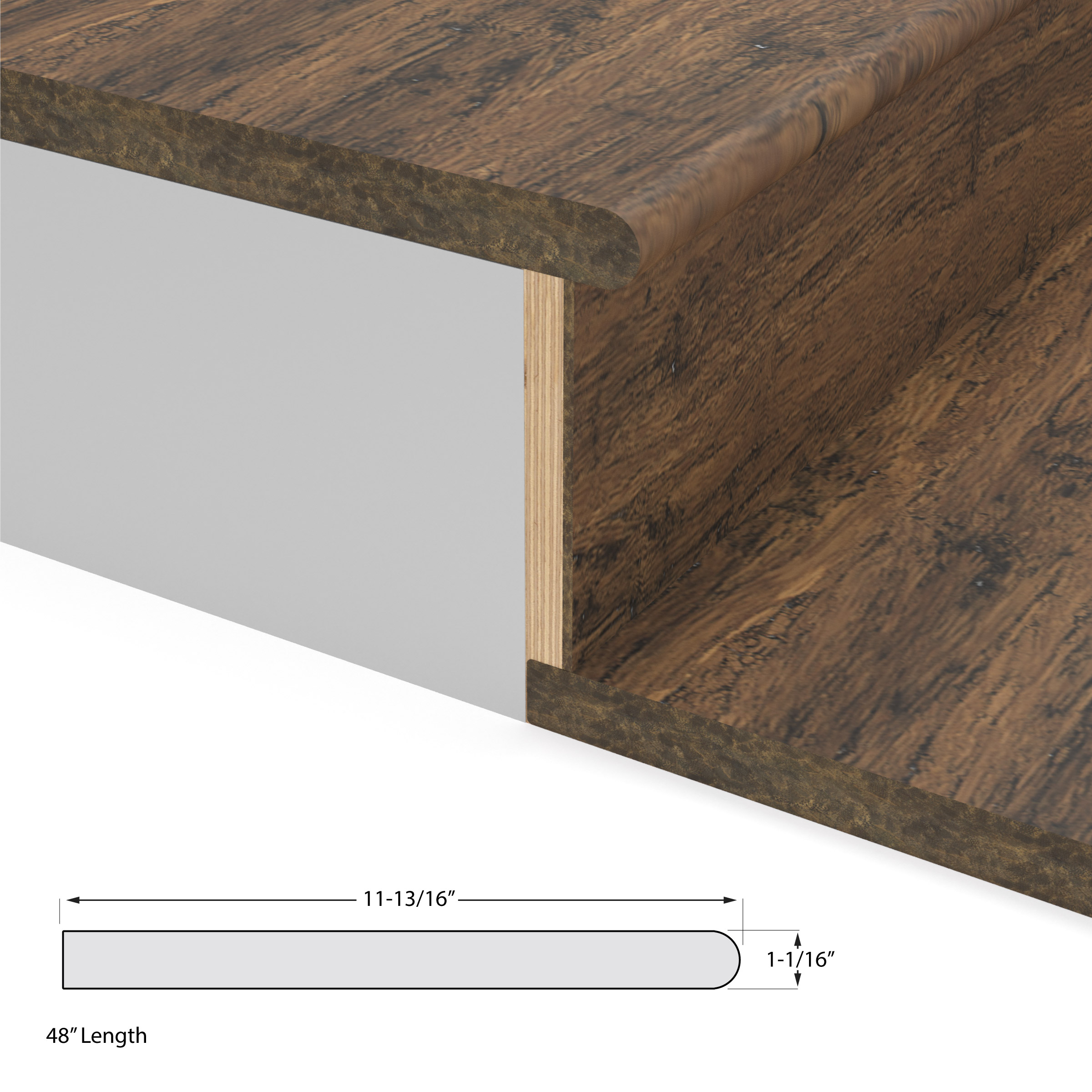 Antique Java Cali Bamboo Stair Tread view 3