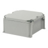 Junction Box, Screw Cover, PVC, Molded Mounting Feet, 8 x 8 x 4