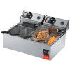 Double-well 120-volt 10-lb standard-duty Cayenne® countertop deep fryer