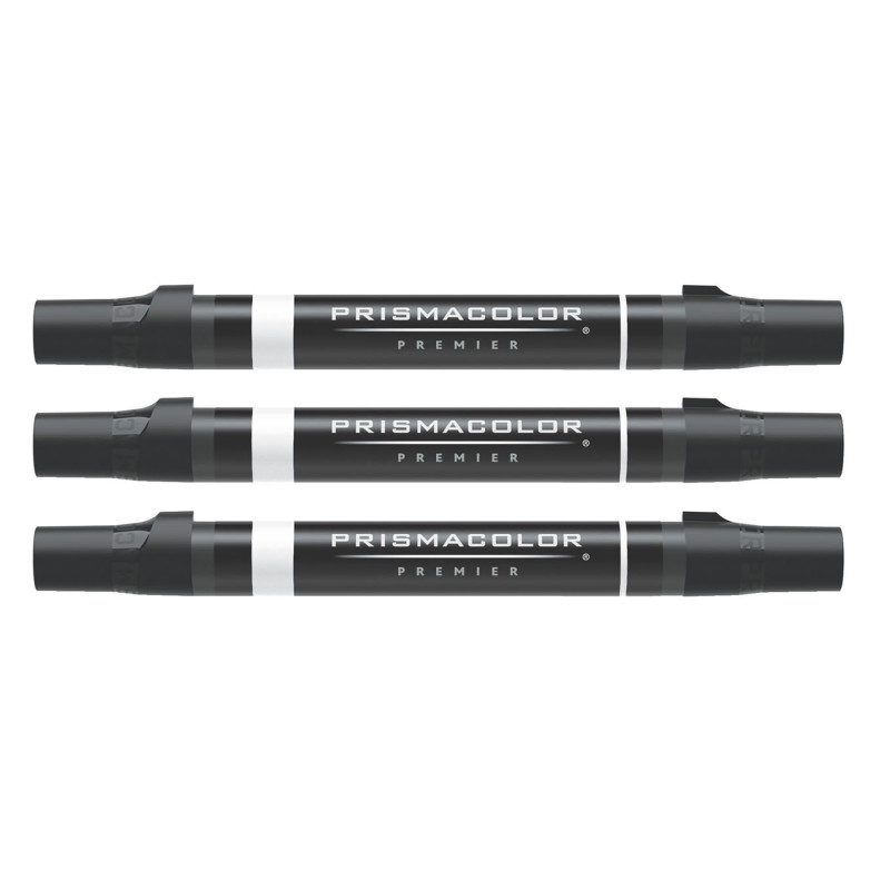 Premier® Double-Ended Colorless Blender Marker, Fine & Chisel Tip, 1 Count, Pack of 3