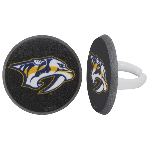 NHL® Team Puck Cupcake Rings