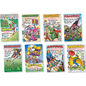 Math Superheroes Bulletin Board Set