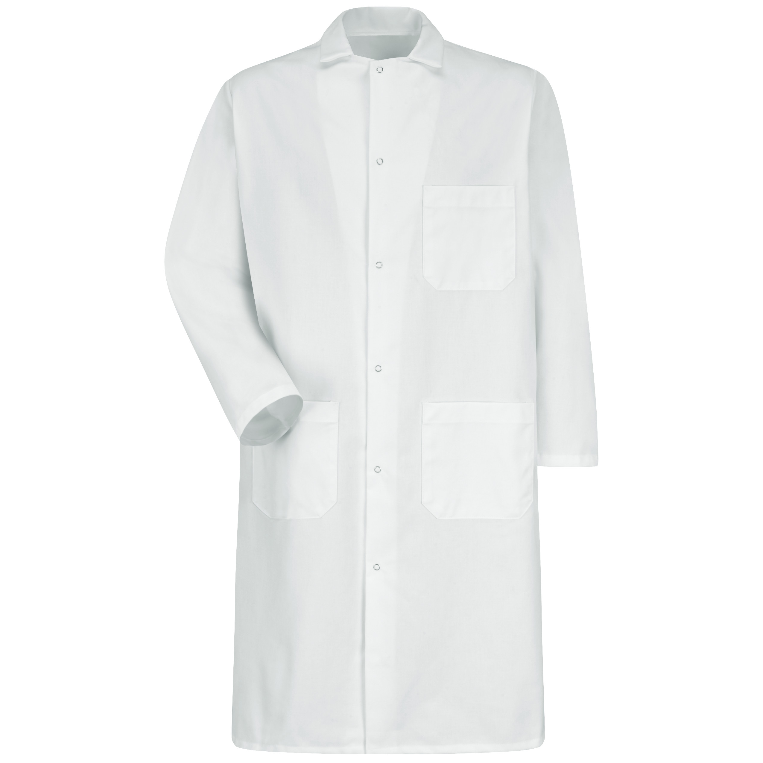 Gripper-Front Butcher Frock with Exterior Pocket-Red Kap
