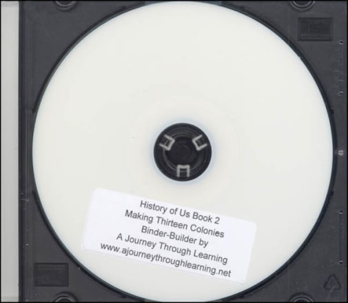 A History of US Binder Builder Book 2 - Making Thirteen Colonies CD-ROM