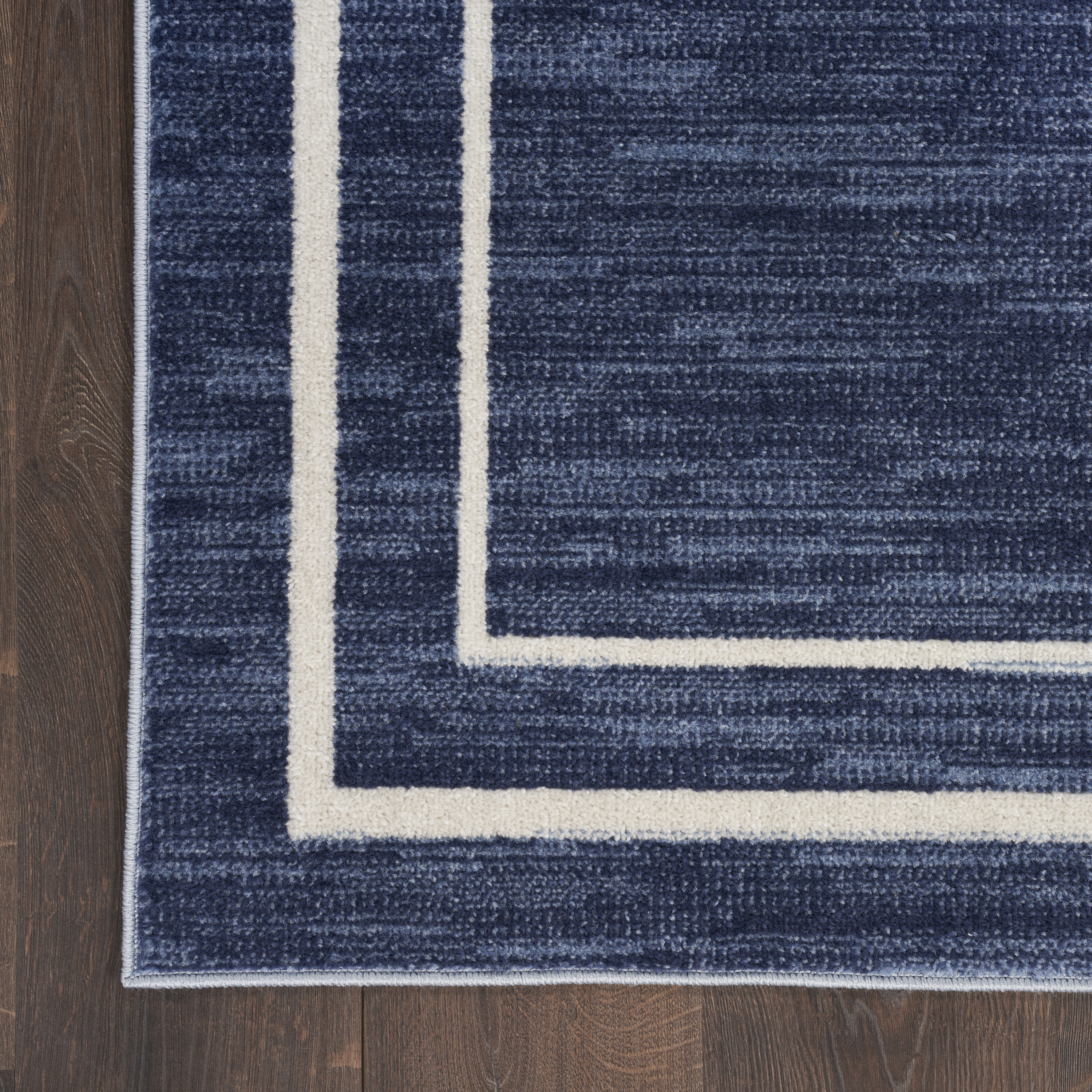 Nourison Nourison Essentials 6' x 9' Navy Ivory Contemporary Rug