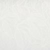 White embossed wallpaper with large outlined leavesâ€”matte, subtly raised textureâ€”covering a wall, evenly lit, neutral indoor surface with no furniture, window, or distinct shadows.