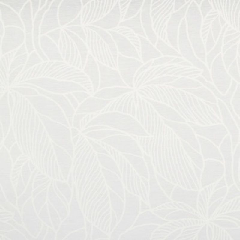 White embossed wallpaper with large outlined leavesâ€”matte, subtly raised textureâ€”covering a wall, evenly lit, neutral indoor surface with no furniture, window, or distinct shadows.