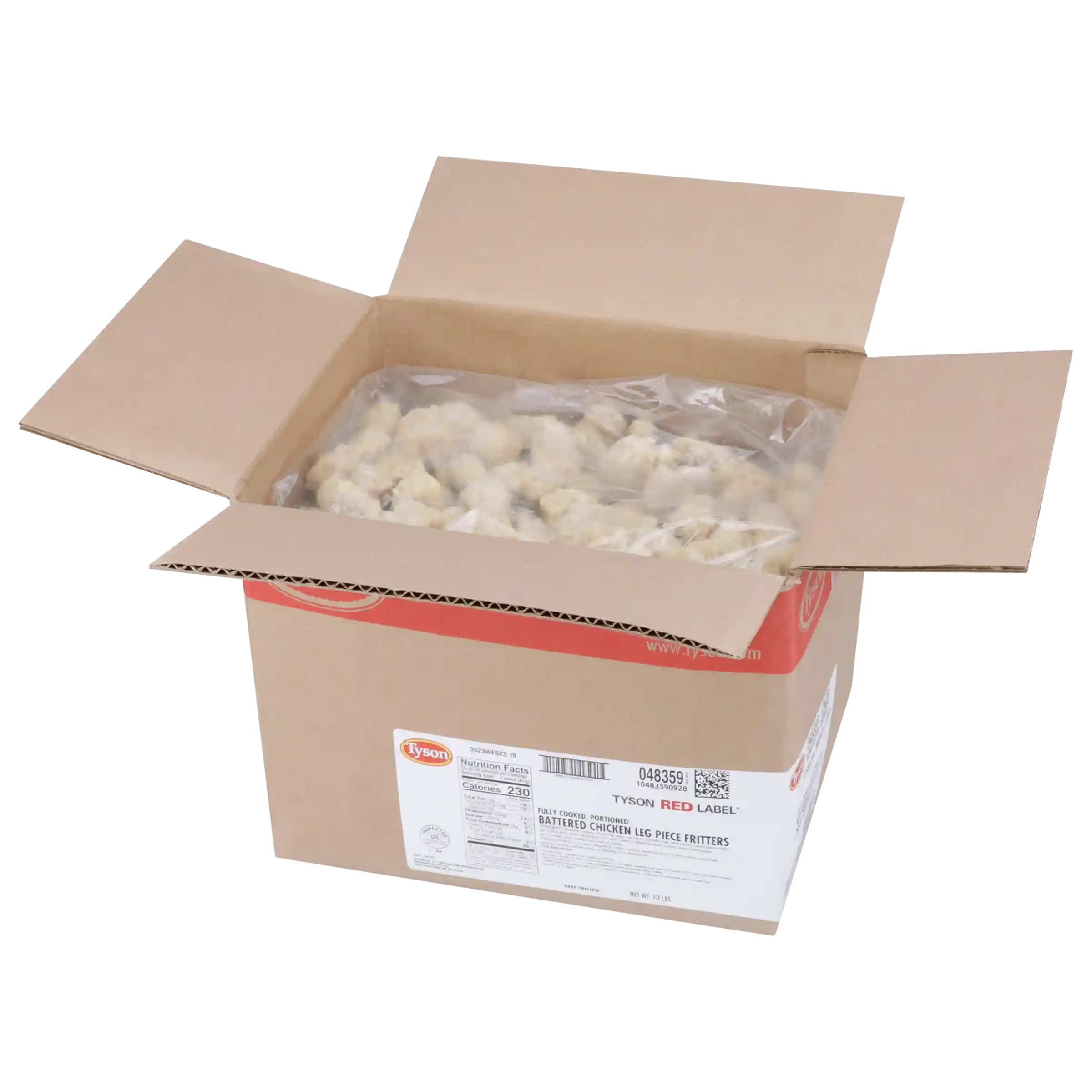 Tyson Red Label® Fully Cooked All Natural* Battered Leg Meat Pieces_image_4