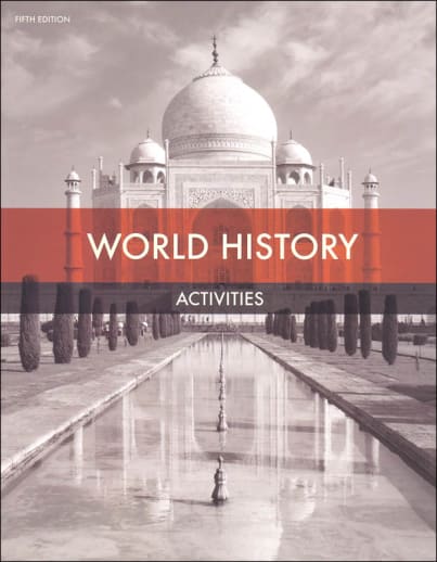 BJU Press World History Student Activities 5th Edition
