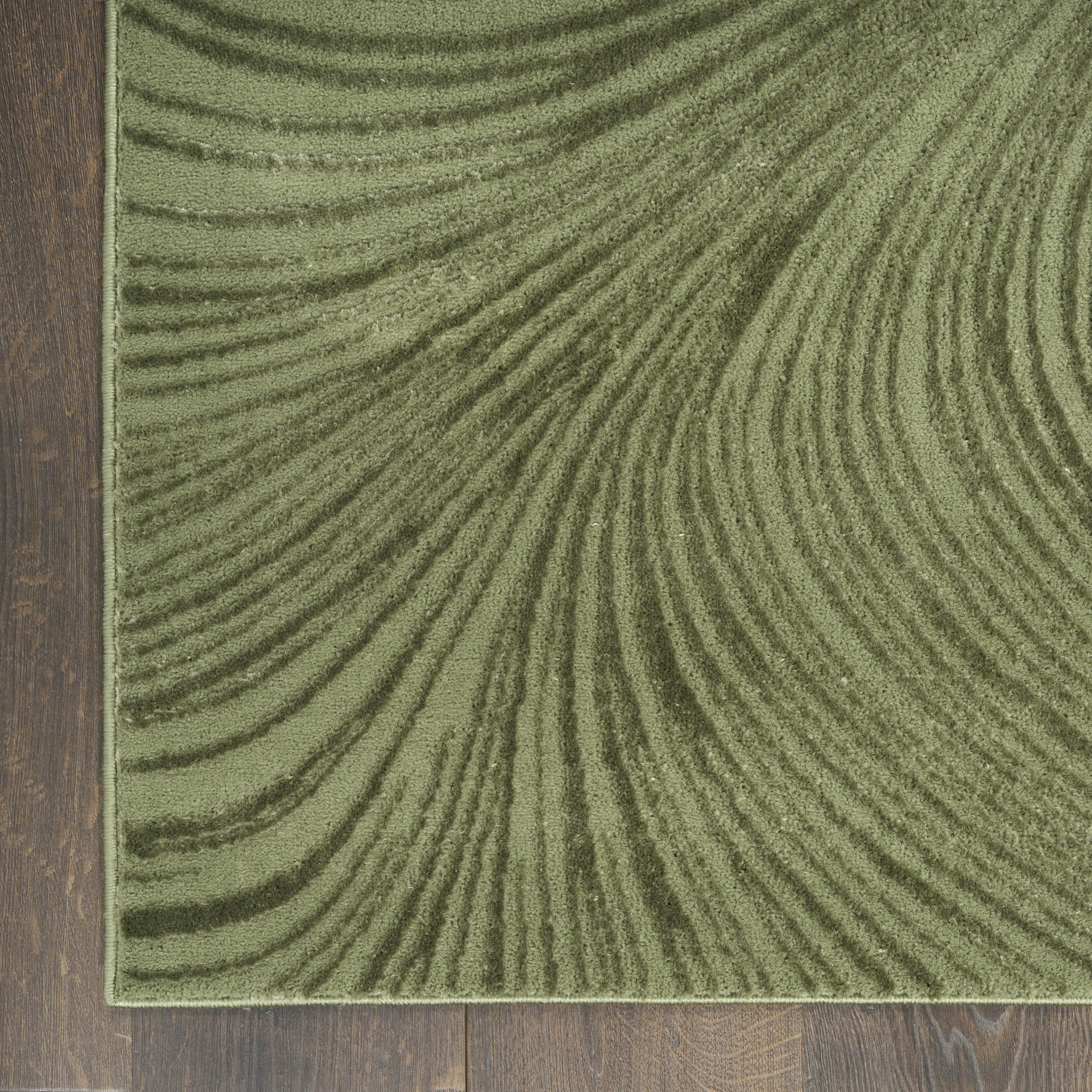 DKNY Central Park West 6' x 9' Green Modern Indoor Rug