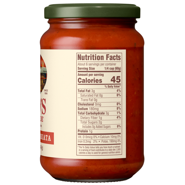 Arrabbiata Pizza Sauce, 12.3 oz - Right Image