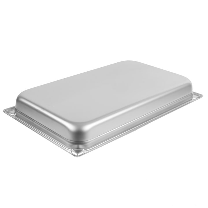 Full-size 2 ½-inch-deep Super Pan® heavy-duty stainless steel transport pan